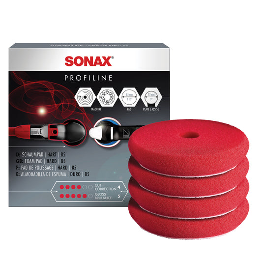 SONAX 3" Red Foam Cutting Pad